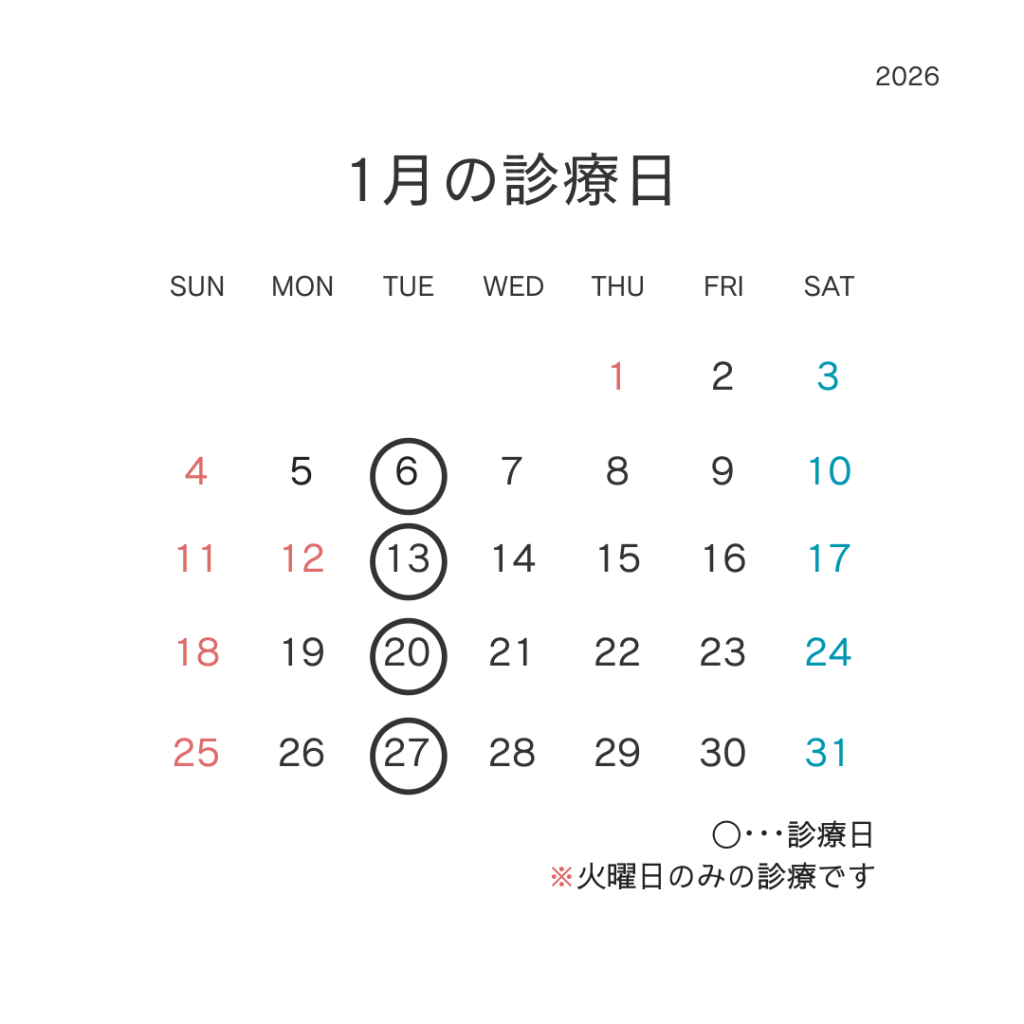 1月診療日